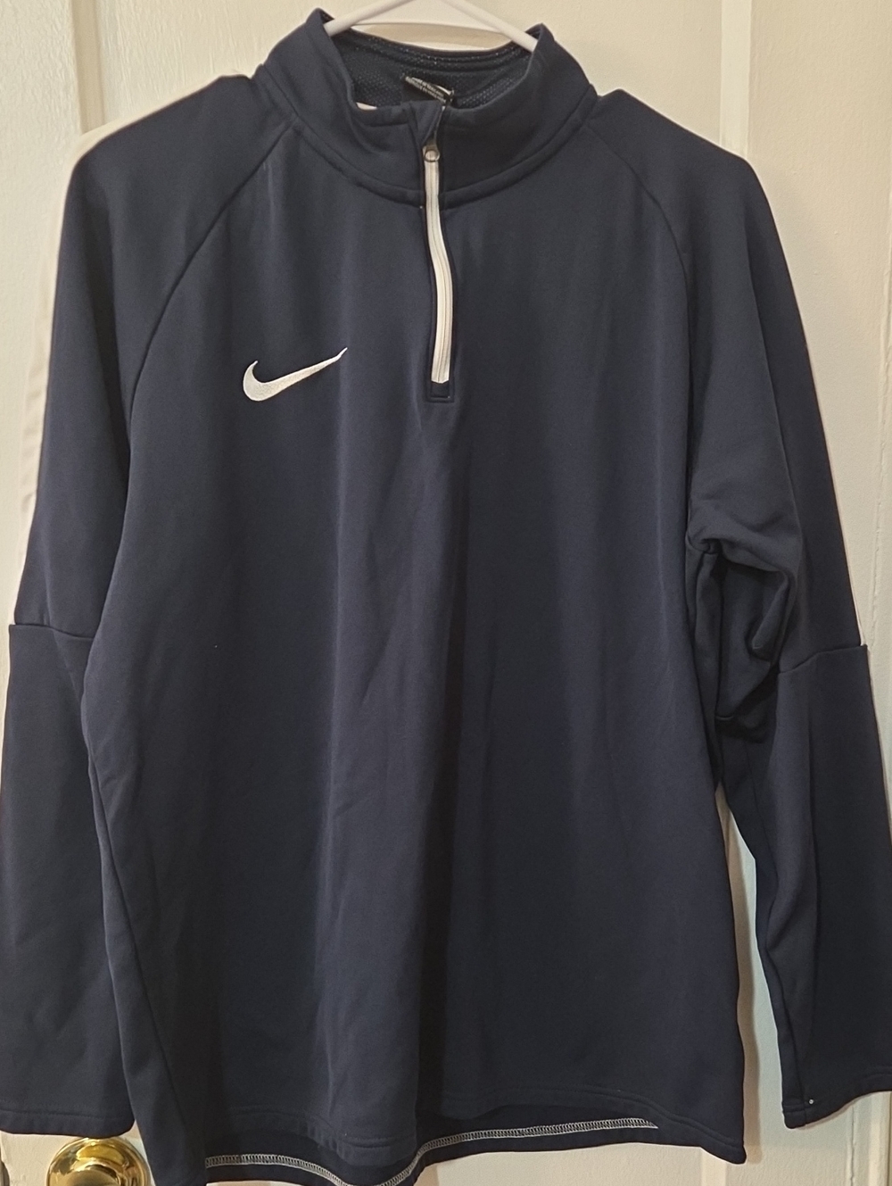 Nike Long Sleeve Dri Fit Perormance Quarter-Zip Pullover Large